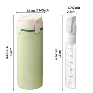 ชุดอุปกรณ์อาบน้ำ 4-in-1 พร้อมกล่องเก็บ, ขวดปั๊มพลาสติกขนาด 30 มล. จำนวน 4 ขวด สำหรับเดินทาง, ขวดบรรจุของเหลวแบบเติมได้ ป้องกันการรั่วซึม ปรับแต่งโลโก้ได้ - Product Image 2