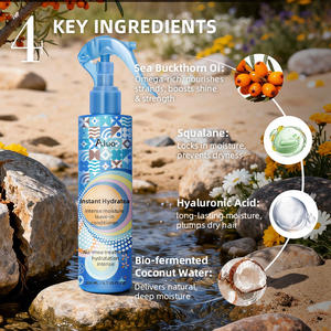 Acondicionador hidratante sin enjuague de etiqueta privada, aerosoles para el cabello, hidratante y desenredante, aerosol protector de calor para el cabello - Product Image 2