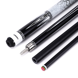 Taco de billar de alta calidad de madera de arce y carbono con punta de 10.5mm, 11.5mm, 12.5mm, de 2 piezas, para billar americano y snooker, color negro, para bola <span class=keywords><strong>8</strong></span> - Product Image 3