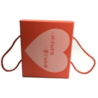 Boîte d'invitation de mariage fantaisie avec poignée pour logo de bonbons impression emballage de mariage de luxe sac cadeau en papier boîtes rigides