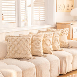 Modern Geometric Tufted Throw Pillow Square Cotton Polyester <b>Cover</b> Washable <b>For</b> Sofa Bedroom <b>Car</b> <b>Seat</b> Cushion - Product Image 5