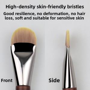 Pinceau de maquillage à lame plate en fibres synthétiques douces, lavable et réutilisable, pour les joues, les lèvres, la base et les masques, à usage professionnel - Product Image 5