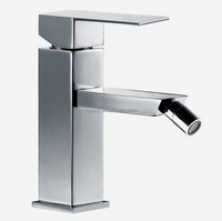 Robinet Mitigeur Bidet Moderne en Acier Inoxydable Chromé, Monocommande, à Poser sur Plan, avec Cartouche Céramique