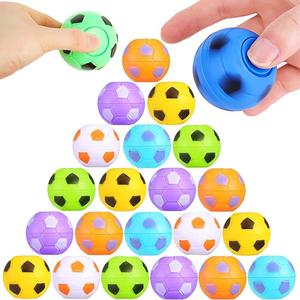 Wholesale Colorful Hand Mini Soccer Finger Spinning Top Plastic Puzzle for Stress Relief and Emotion Venting