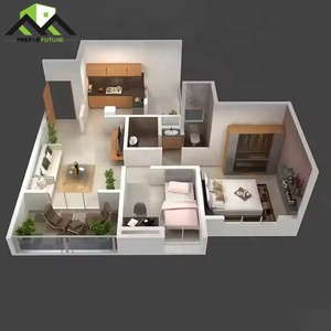 Casa Prefabricada Modular de Acero Ligero Ecológica de Alta Gama, Garajes de Estilo Industrial, Sala de Estar al Aire Libre, Construcción Rápida - Product Image 5