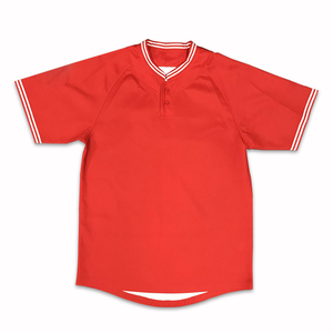 Venta al por mayor camiseta de béisbol en blanco rojo sublimación Impresión logotipo liso personalizado equipo camisetas de béisbol - Product Image 2