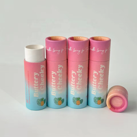 100% Tubes en carton d'emballage ronds biodégradables Push up déodorant bâton cylindre conteneurs baume à lèvres papier Tube résistant à l'huile