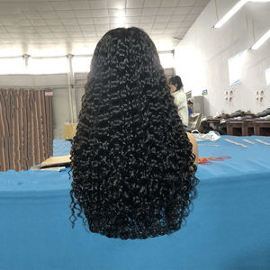 Perruques brésiliennes Remy à cuticules alignées, qualité 7A-10A, ondulées bouclées, premium, effet vague d'eau, sans colle, dentelle transparente, sans produits chimiques - Product Image 2