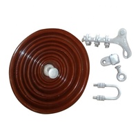 Isolateur de suspension en céramique 70kN, isolateur en porcelaine 52-3