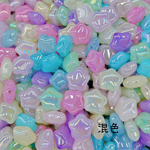 Заводская прекрасная звезда сердце бабочка AB жемчуг цвет акриловые разделители свободные бусины для изготовления ювелирных изделий DIY ожерелье ручка - Product Image 2