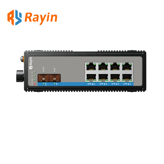 DIN Rail 8GE+2SFP Full Gigabit L2+ Managed Enterprise Industrial Ethernet Switch IEEE 802.3af/at POE with 5-Year Warranty
