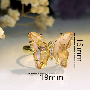 Anello Aperto a Farfalla dal Design Creativo, Regolabile, per Uso Quotidiano Femminile - Product Image 5