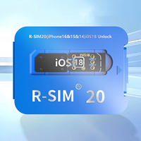 R-SIM 20 Nuevo QPE Estable IOS18 Tarjeta SIM de Desbloqueo para iPhone IOS 7-16 PRO MAX Compatible con E-code TMSI IPCC ICCID Modo QPE