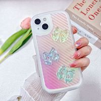 Coque de téléphone portable transparente avec motif papillon, vente en gros d'usine, pour iPhone 11 12 13 14 15 16 17 18 Pro Max, accessoire de protection arrière