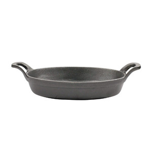 Vente en gros de <span class=keywords><strong>poêle</strong></span> ovale en fonte de 16/18/22/24 cm <span class=keywords><strong>poêle</strong></span> à saucisses <span class=keywords><strong>pour</strong></span> restaurant occidental <span class=keywords><strong>poêle</strong></span> à rôtir antiadhésive à deux oreilles - Product Image 1