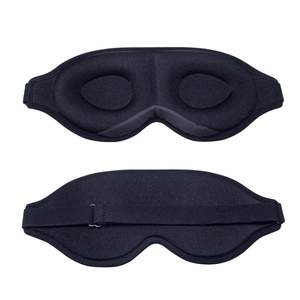 Etichetta personalizzata 3D Memory Foam Sleeping Eye Mask copertura per ombretti notturni sagomata morbida sagomata regolabile - Product Image 1