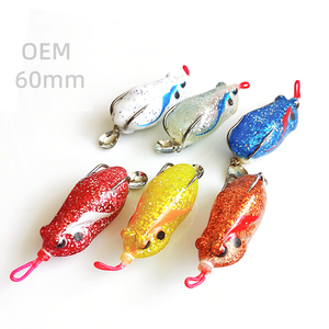 เหยื่อตก<span class=keywords><strong>ปลา</strong></span>รูป<span class=keywords><strong>กบ</strong></span>หัวงูกลวงขนาด60มม. พร้อมเลื่อมสปินเนอร์ - Product Image 6