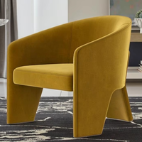 Zeitgenössischer Italienischer Ledersessel Komfortabler Einzelsofa-Stuhl für Zuhause Apartment Büro Modern für Wohnzimmer Bar-Nutzung