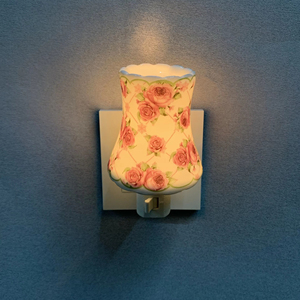Lampe de décoration incandescente Guangli GL-TC5 en forme de vase en céramique pour intérieur, roses, blanc chaud, à brancher, veilleuse, décoration moderne - Product Image 3