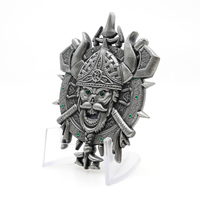 Pièce de collection commémorative en métal émaillé 3D, motif ailes d'ange, design personnalisé, en gros, série « Armure de Dieu »