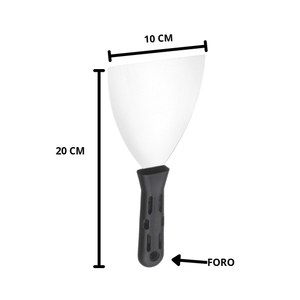 ชุดเกรียงฉาบปูน 3 ขนาด 4 6 10 ซม. ด้ามจับตามหลักสรีรศาสตร์พร้อมรูสำหรับงานฉาบปูน - Product Image 3