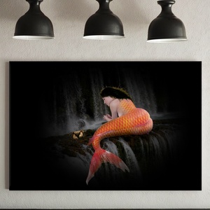 Arte Decorativo para Pared, Impresión Digital, Pintura Oriental de <span class=keywords><strong>Desnudo</strong></span> en <span class=keywords><strong>Acuarela</strong></span>, Caja de Sombra, Base de Lienzo, Diseño Personalizado - Product Image 2
