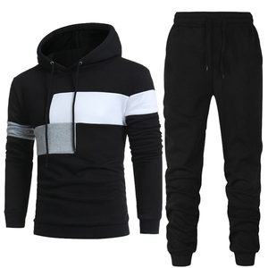 Ensemble de vêtements de sport pour hommes grande taille, deux pièces, légers, compressifs, en polyester/coton, chemises courtes, shorts MMA - Product Image 1