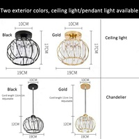Luxe Couloir Couloir Lampe Luminaires Cristal Plafonnier pour Entrée Or Moderne Lustre En Cristal