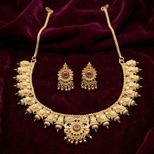 Joyería de Moda al por Mayor, Chapada en Oro de 14K, 18K y 24K, Conjuntos de Collares, Joyería India, Joyería de Latón Rellena de Oro, Oro Joyería - Product Image 1