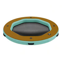 Hamac flottant gonflable en PVC robuste pour fête aquatique avec fond en filet