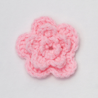 Haute Qualité DIY À La Main Crochet Petites Fleurs Artificielles Doux Petites Fleurs Artificielles pour Vêtements Cheveux Occasions De Noël