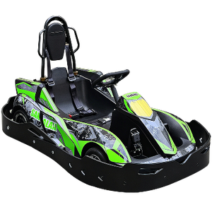 Voiture de karting 24V 20Ah pour adultes et enfants, double siège, 48 km/h, parc d'attractions extérieur parent-enfant - Product Image 4