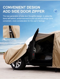 Taille personnalisée de haute qualité multifonction <span class=keywords><strong>pare</strong></span>-<span class=keywords><strong>brise</strong></span> de voiture couverture de neige 300D <span class=keywords><strong>Protection</strong></span> UV couverture de voiture - Product Image 5