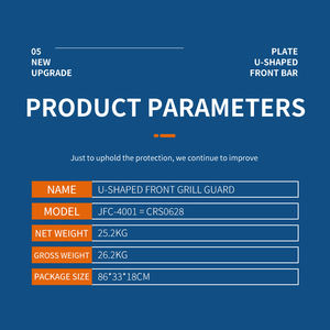 Parachoques delantero y trasero Universal para barra de Toro, protector de rejilla para coche, Revo hilux para Toyota <span class=keywords><strong>Vigo</strong></span>, para Ford Ranger T6 Triton, 1 unidad - Product Image 5