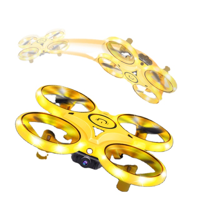 Interactive Mini UFO Quadcopter with Camera Remote Control Aerial Photography Drone Toys Factory Packaged Charger for Children