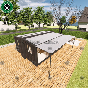 Villa préfabriquée en panneaux sandwich démontables, 2-3 chambres, maison mobile extensible en conteneur, construction rapide - Product Image 4