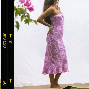 Nouvelle Robe Hawaïenne Personnalisée en Rayonne, Imprimé Bohème Tendance, Coupe Ajustée, Sans Bretelles et à Volants - Product Image 2