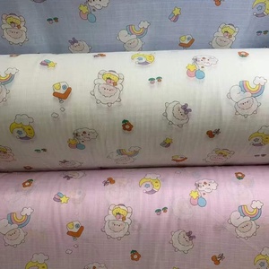 Tela de Gasa a Cuadros Pequeños de Doble Capa 100% Algodón con Estampado de Dibujos Animados para Pijamas <span class=keywords><strong>Infantiles</strong></span>, Sábanas y Fundas de Edredón - Product Image 5