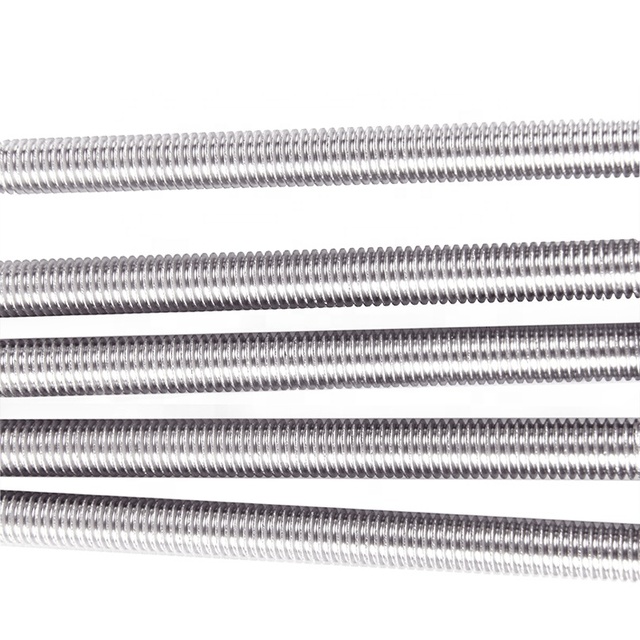 Stainless Steel Din976 Stud Bolt Threaded Bar Ss304 Ss316 A2-70 Full Galvanized Thread Rod