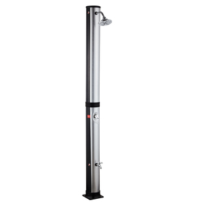 2023 NOUVEAU LANCEMENT <span class=keywords><strong>PVC</strong></span> corps rond <span class=keywords><strong>douche</strong></span> extérieure deux sections <span class=keywords><strong>douche</strong></span> de jardin facile à installer 38l <span class=keywords><strong>solaire</strong></span> avec thermomètre - Product Image 3
