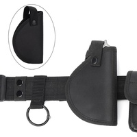 Ceinture tactique modulaire robuste et réglable avec pochettes, sacs et étui pour équipement de sécurité et de chasse