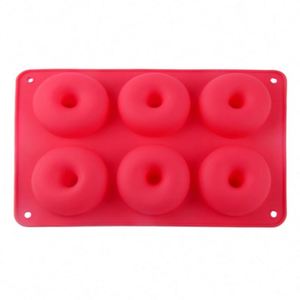 Molde para Donuts de Silicona 100% Antiadherente para 6 Donuts de Tamaño Completo, Libre de BPA, Fácil de Limpiar - Product Image 4