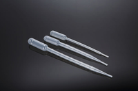 Pipette en plastique (non stérile) 3 ml – Compte-gouttes pour transfert de liquides en laboratoire, médical et de recherche