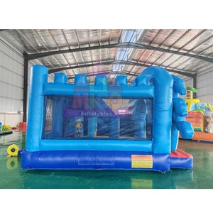 Rescue Puppy <strong>Squad</strong> Themed Inflatable Bounce House Blue Cartoon Dog Bouncy Castle for Kids Birthday Commercial Carnival Rental - Product Image 3