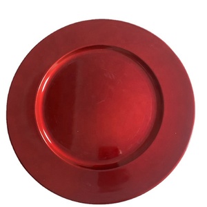 Decoración de fiesta de vacaciones de boda, cargadores de oro redondos de 13 pulgadas, plato de vajilla, placas de cargador de plástico de lujo - Product Image 6