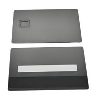 Carte de paiement NFC en acier inoxydable | 13.56MHz RFID Type 4 | Code QR gravé au laser et bande magnétique | Carte d'entreprise sécurisée de 1 Ko