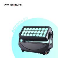 Luces LED Wash para Escenario 24x20W RGBLAC 6 en 1, IP65 DMX512, Construcción de Aluminio, Alto CRI 90, Regulable, para DJ, Discoteca, Uso en Exteriores