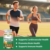 OEM 120 Capsules d'Oméga 3-6-9 à base de plantes et de poisson pour soutenir la nutrition quotidienne du corps - Complément alimentaire en gros
