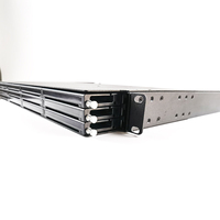 Rak Distribusi Serat Optik 19 Inci 144 Port Core 1U, Panel Patch MPO High Density 144f ODF