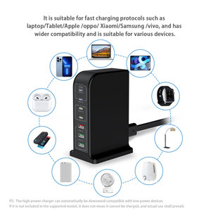 Station <span class=keywords><strong>de</strong></span> charge multiport 105W Super Fast Charging 4C3A US EU UK AU pour ordinateur portable/<span class=keywords><strong>Apple</strong></span>/iPhone16/15/14/Android - Product Image 3